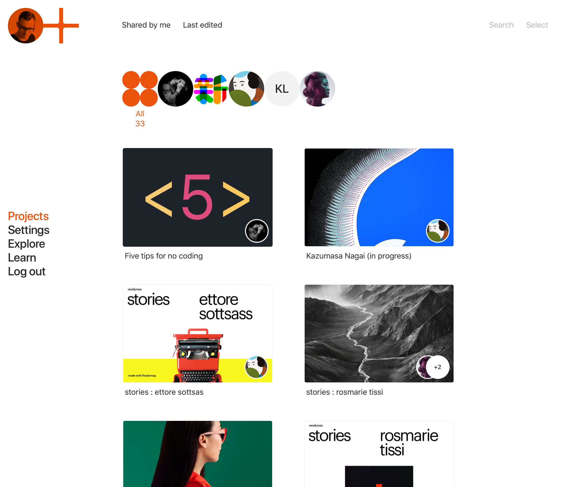 stas aki — readymag UI