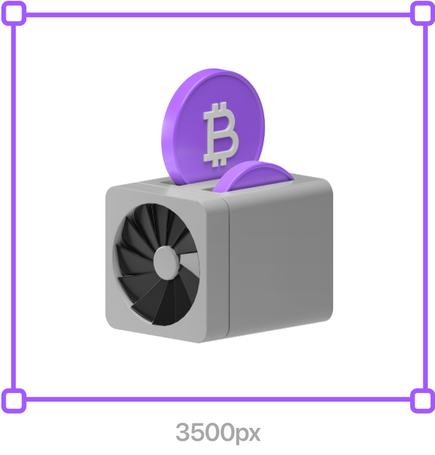 Crypto 3D icons — 1