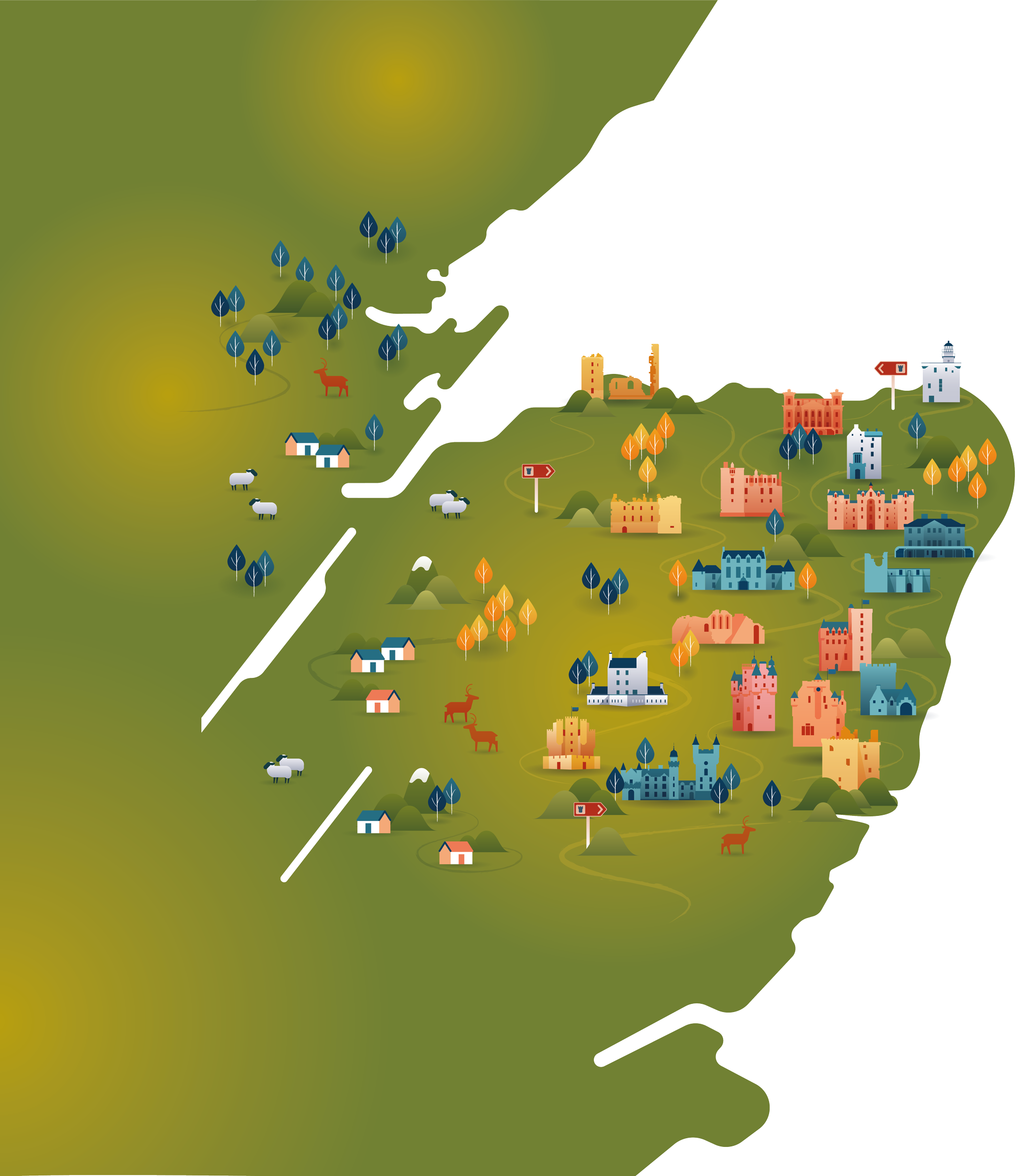 Scotland's Castle Trail Aberdeenshire — Trail Map