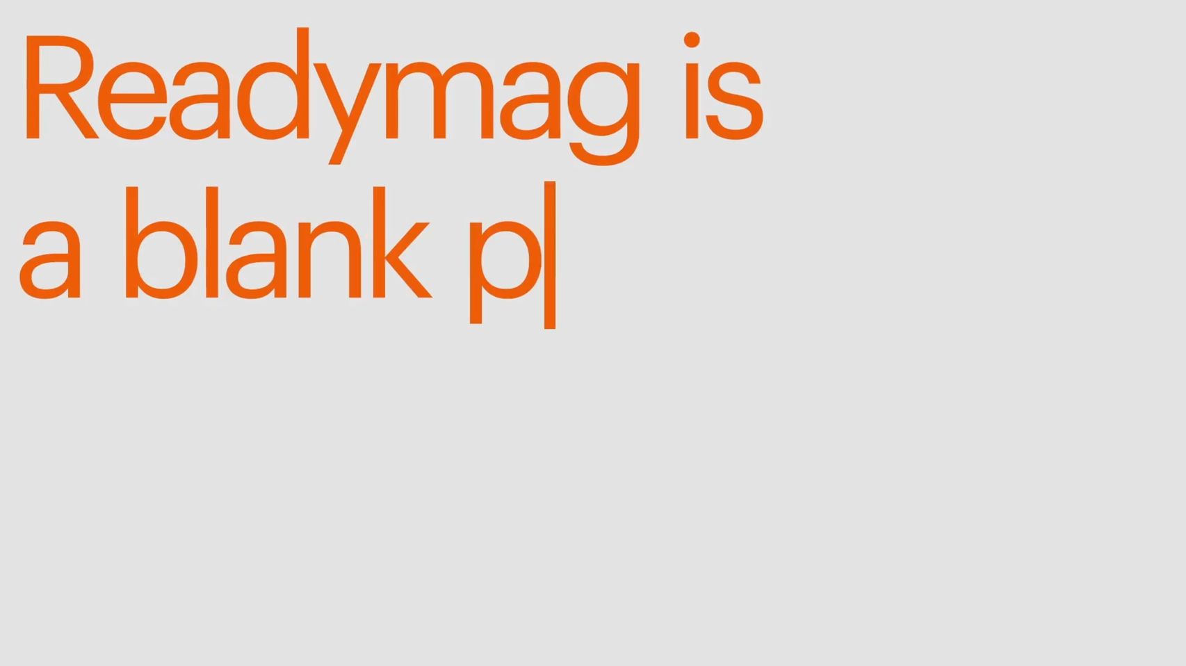 Readymag Portfolio