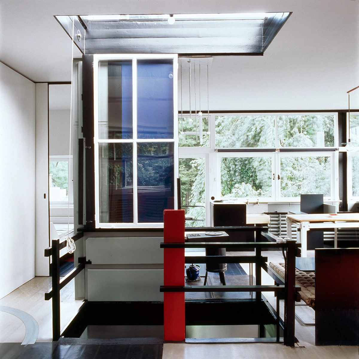 interior de la casa de rietveld schroder