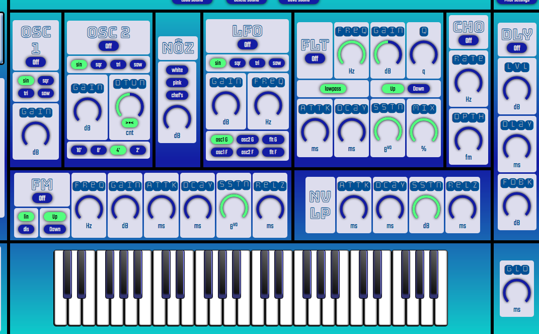 online piano synth