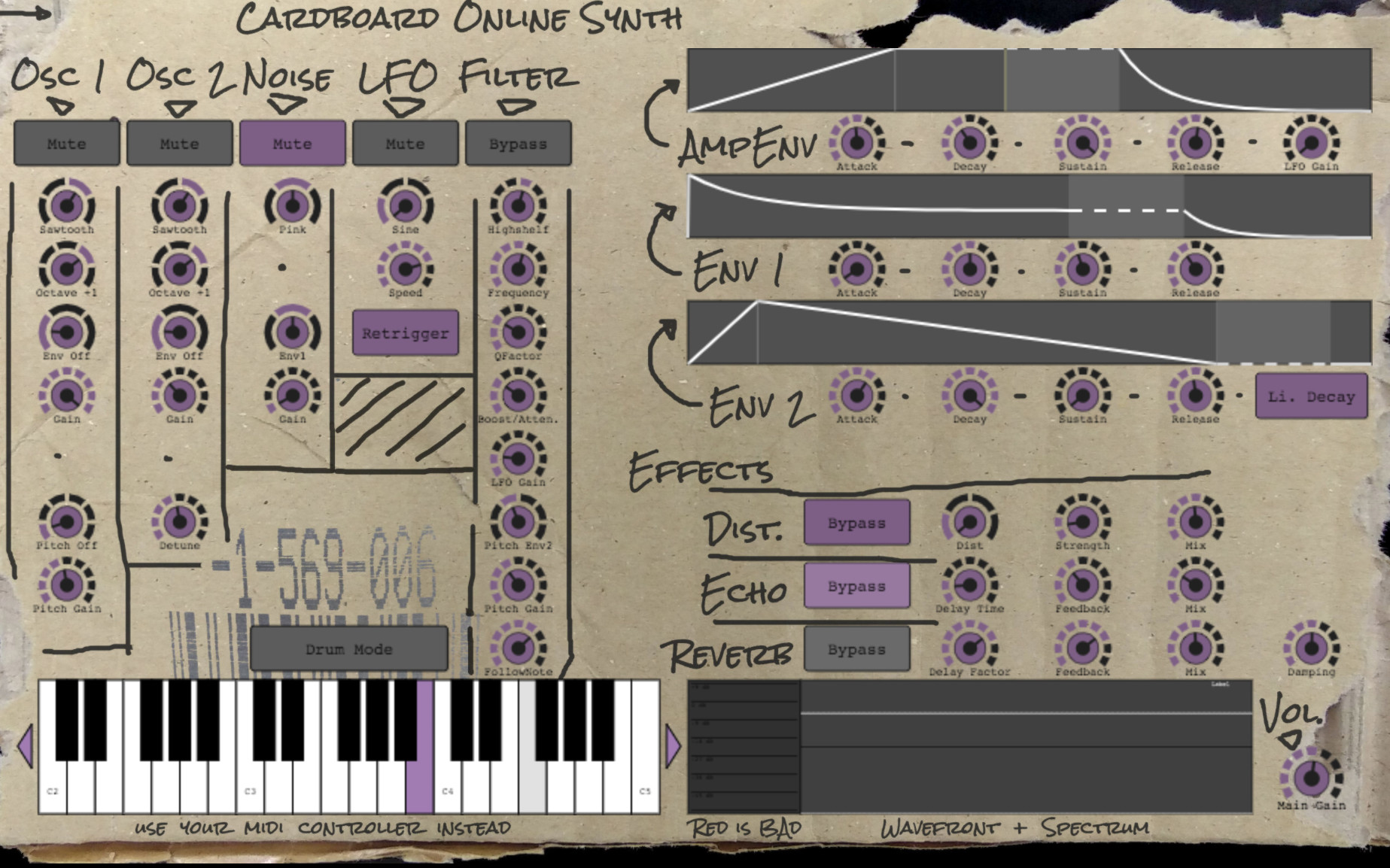 midi board online