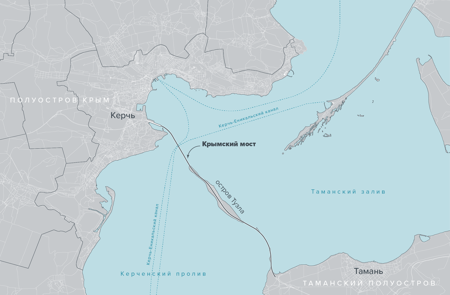 Карта с крымским мостом