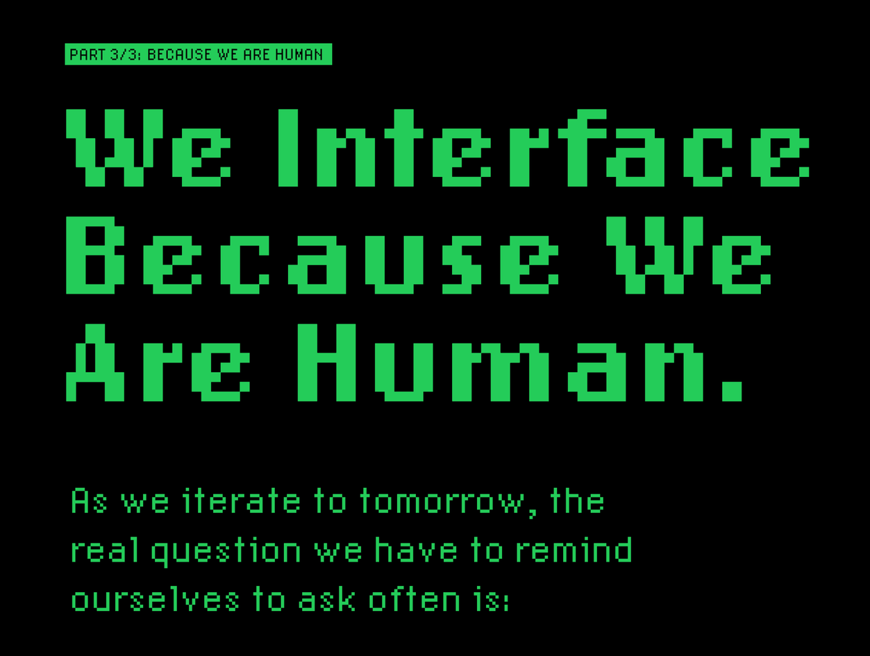 Why Do We Interface Dance