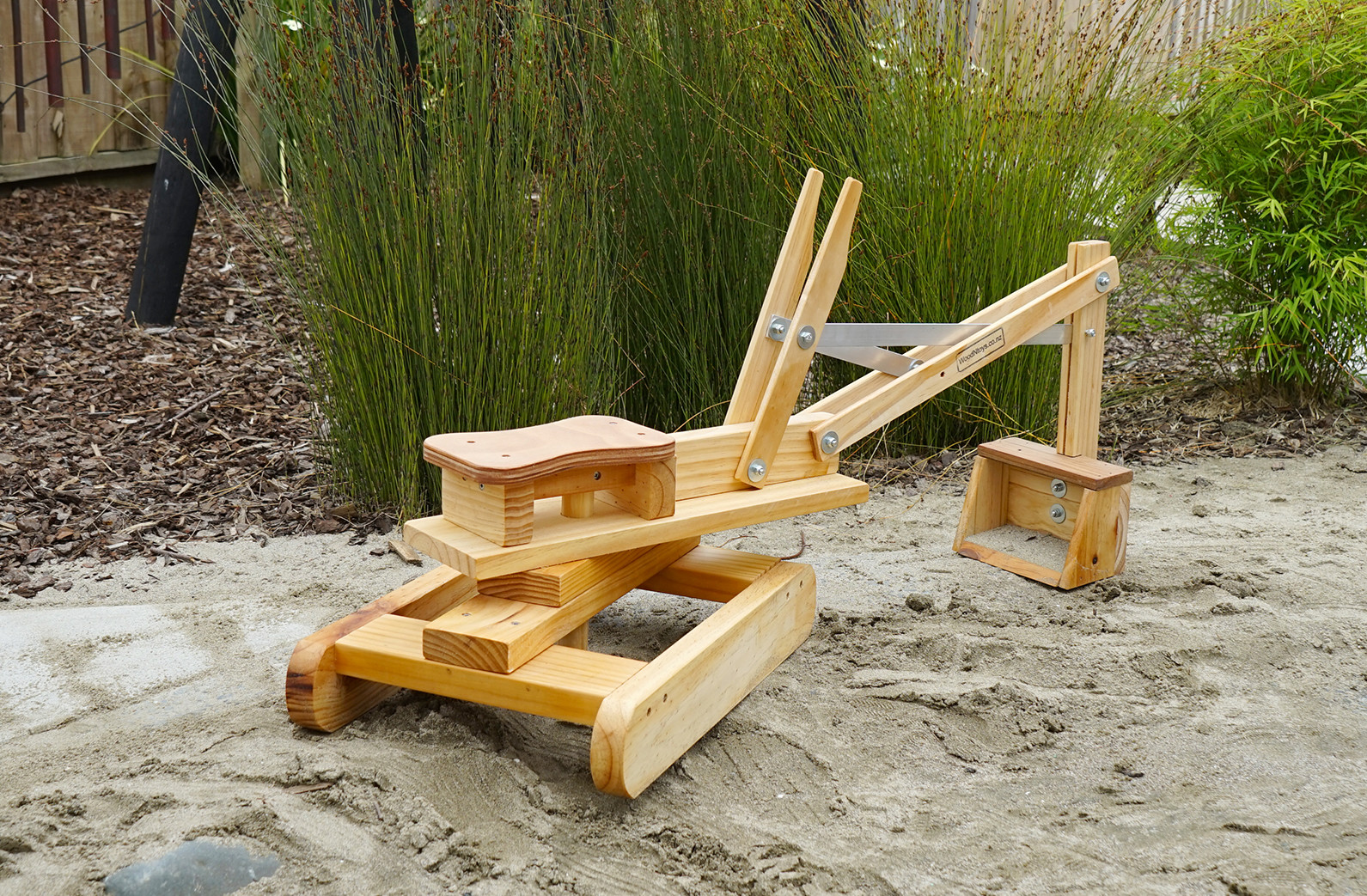 wooden sandpit digger