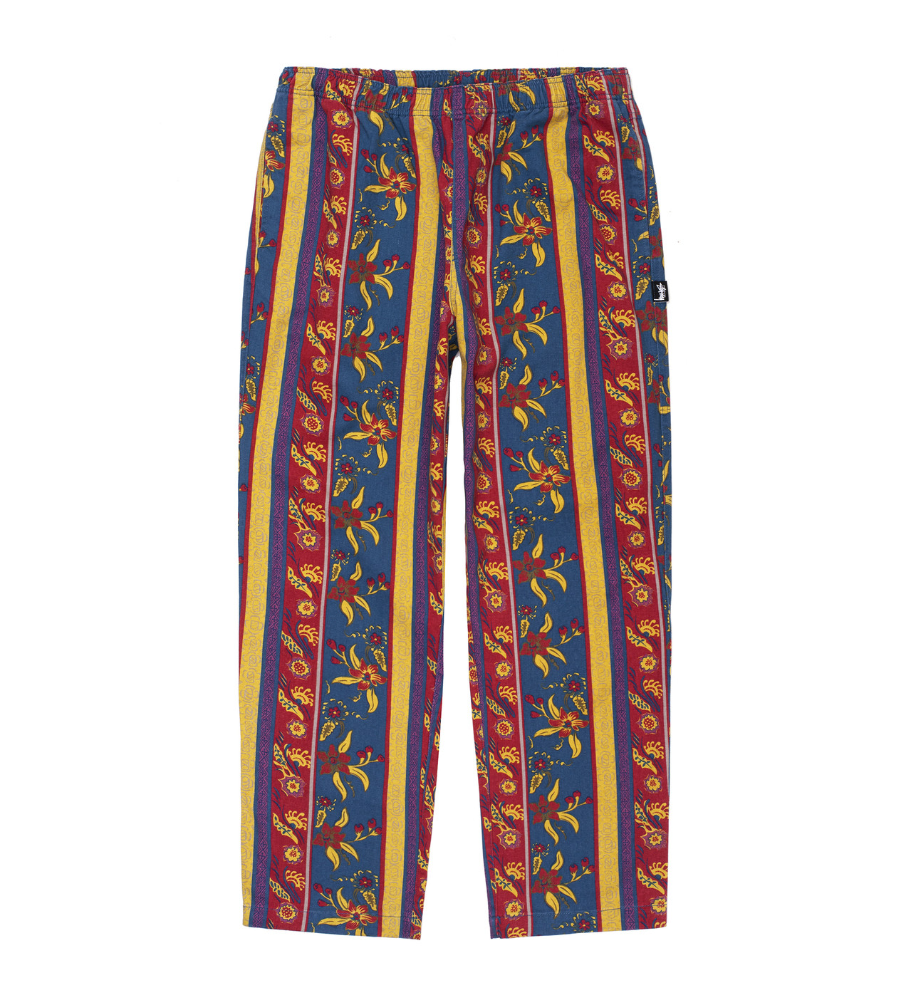 stussy fleur stripe beach pant
