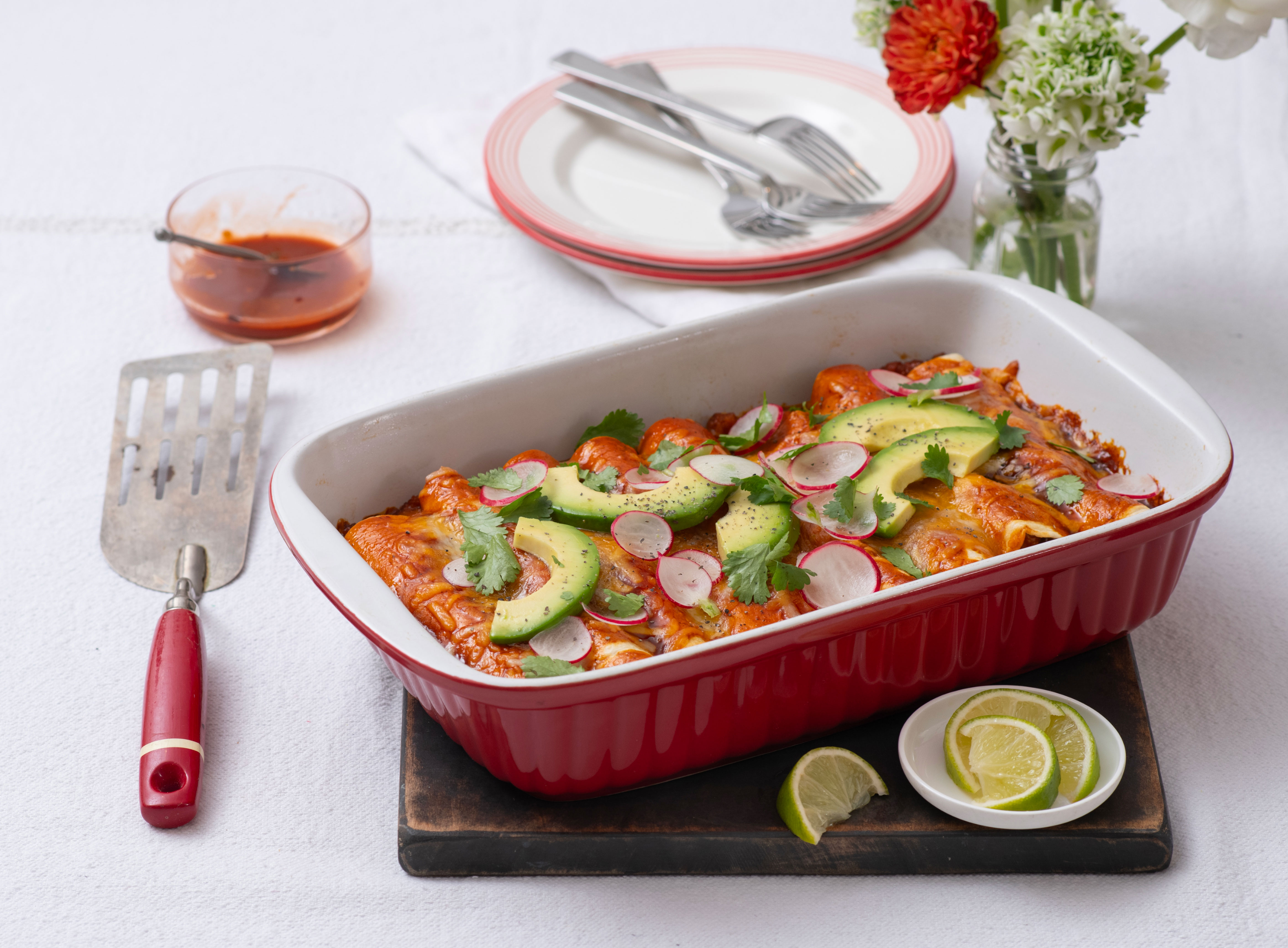 Extra Helpings Cookbook — Chicken Enchiladas