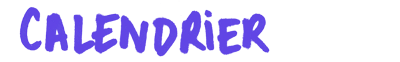 Calendrier