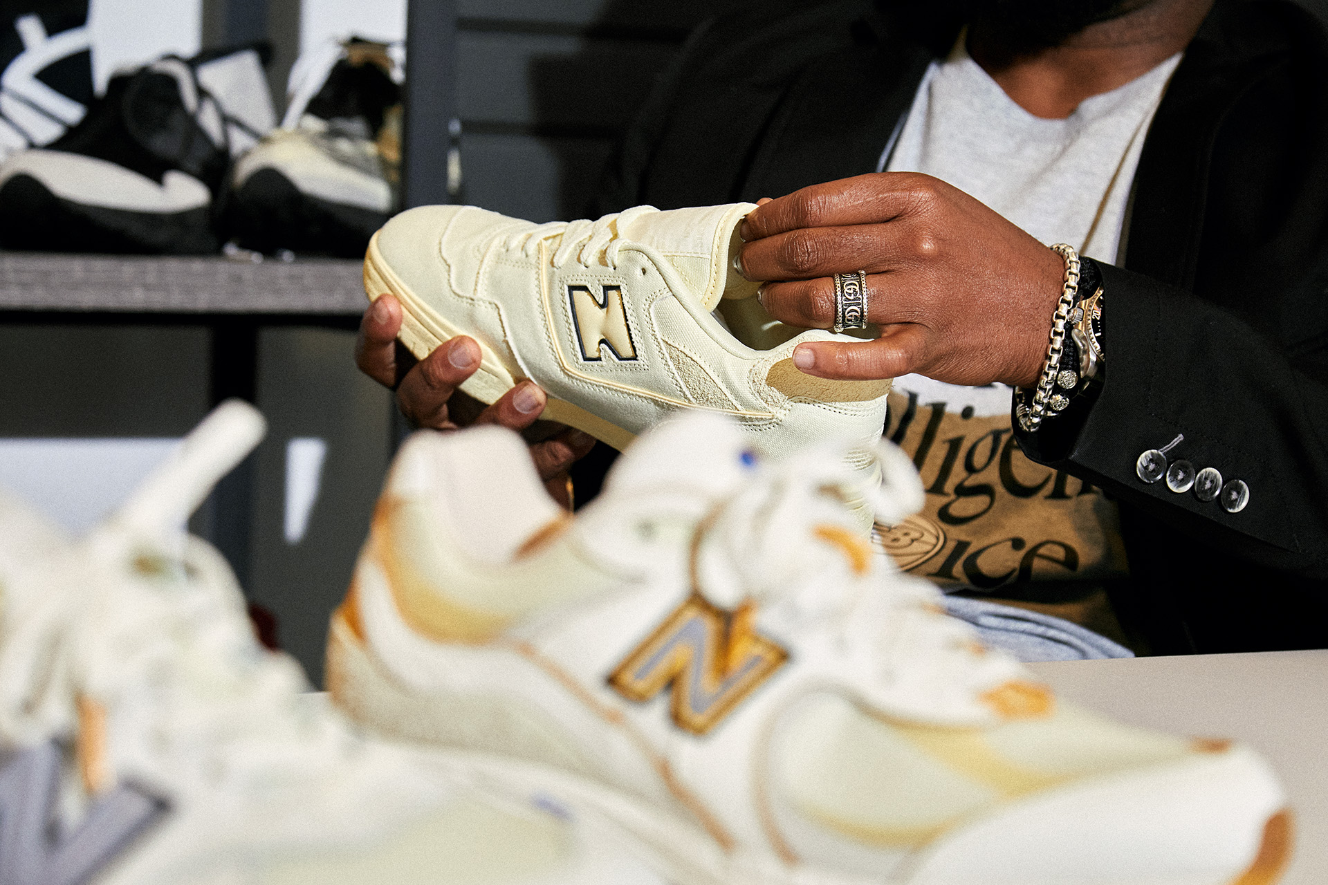 New balance 990 off white on sale