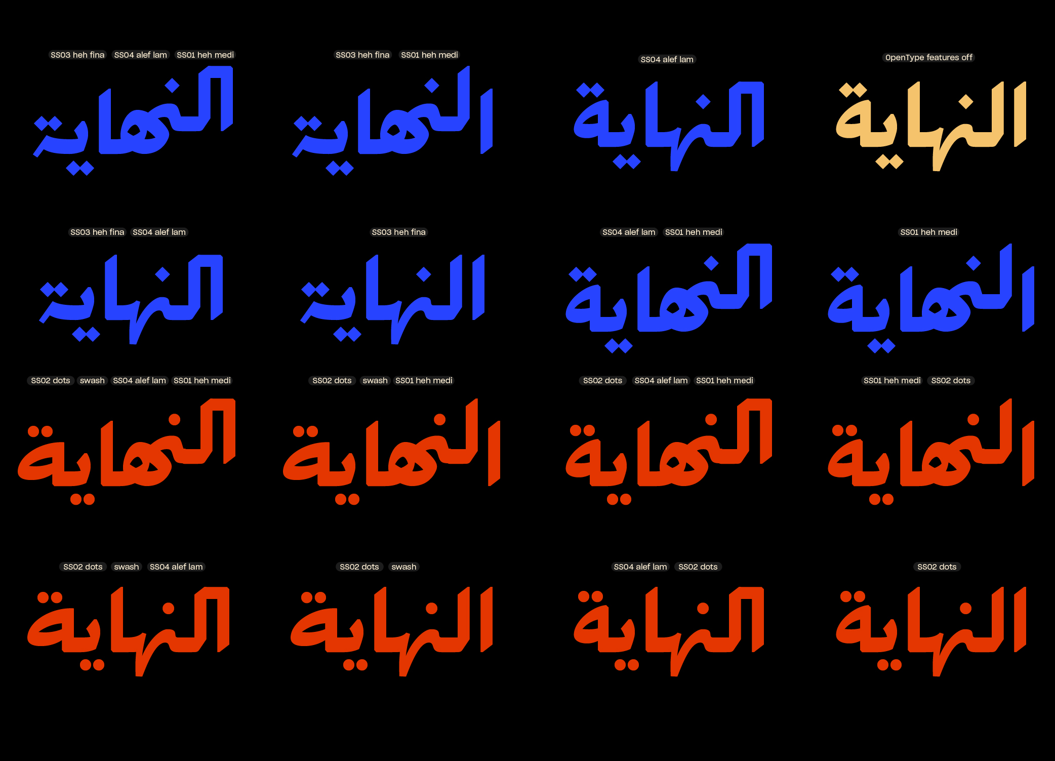 farsi fonts opentype