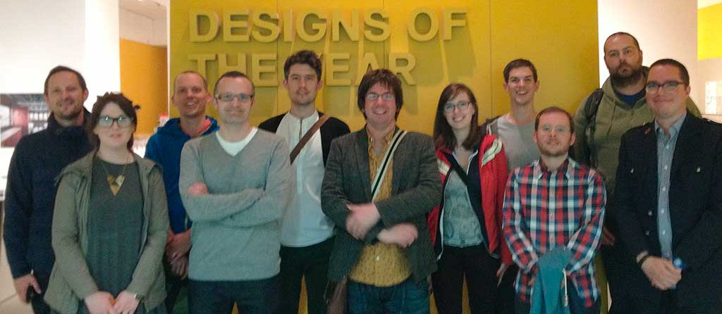 The GDS design team at the Design of the Year Awards exhibition.