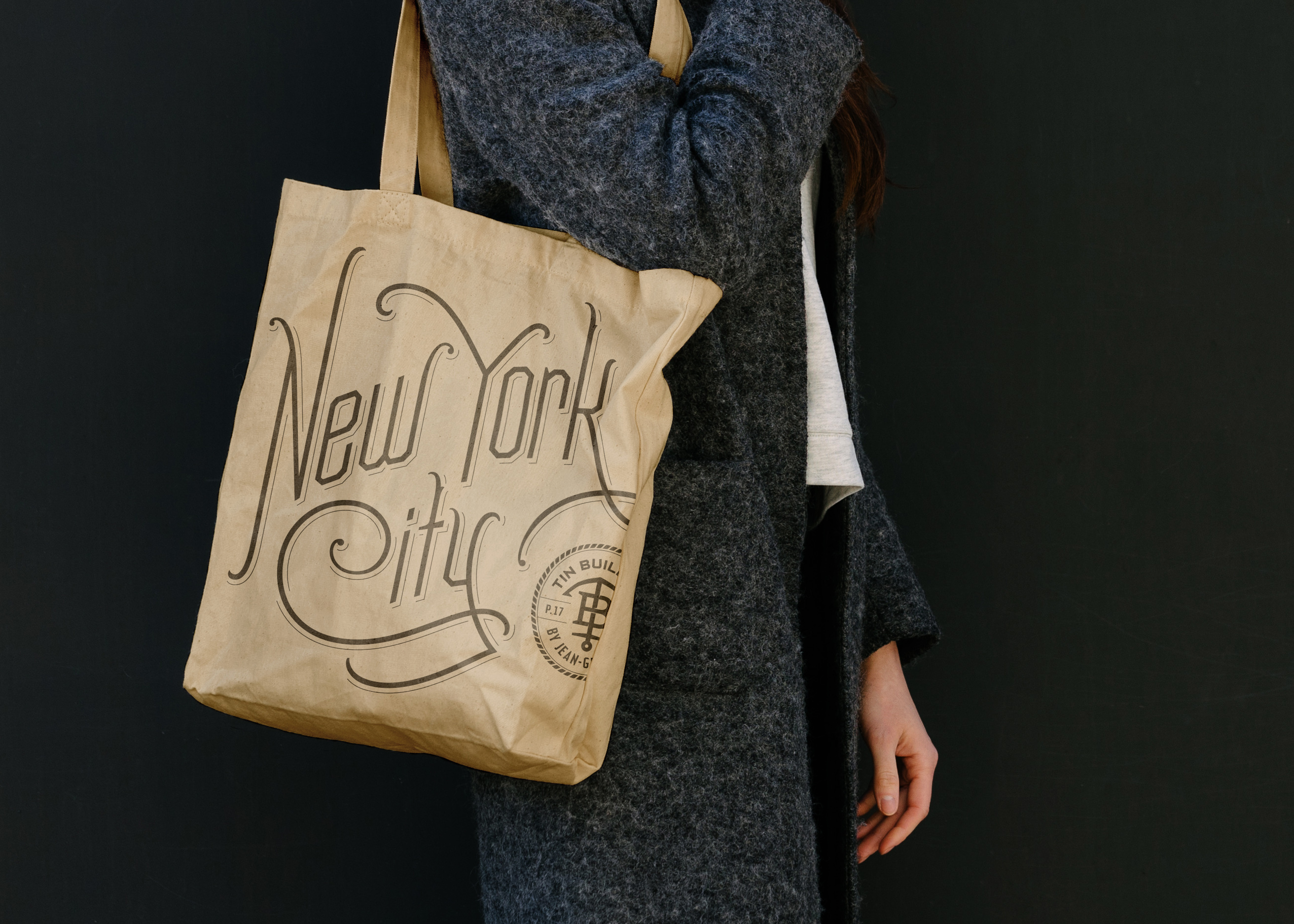 Mucca branding for Tin Building by — TOTE BAGS