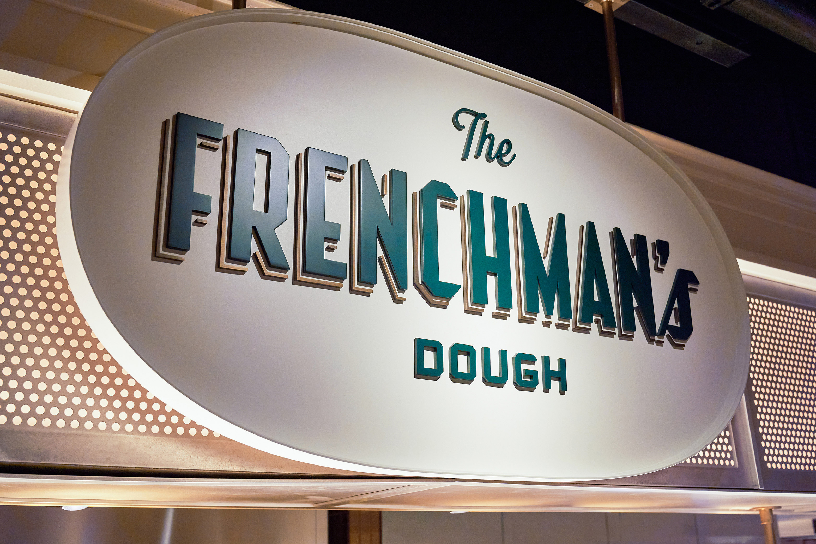 Mucca branding for Restaurants inside the Tin Building The Frenchman's