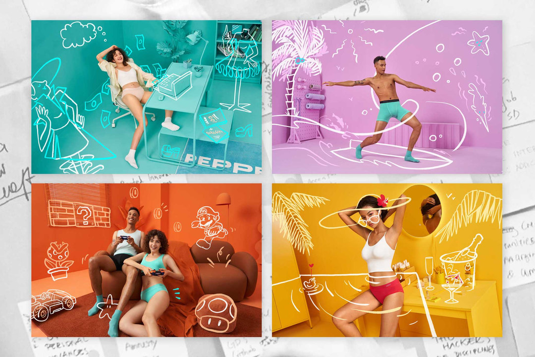 The first underwear collection focused on physical and emotional comfort inside one's skin.