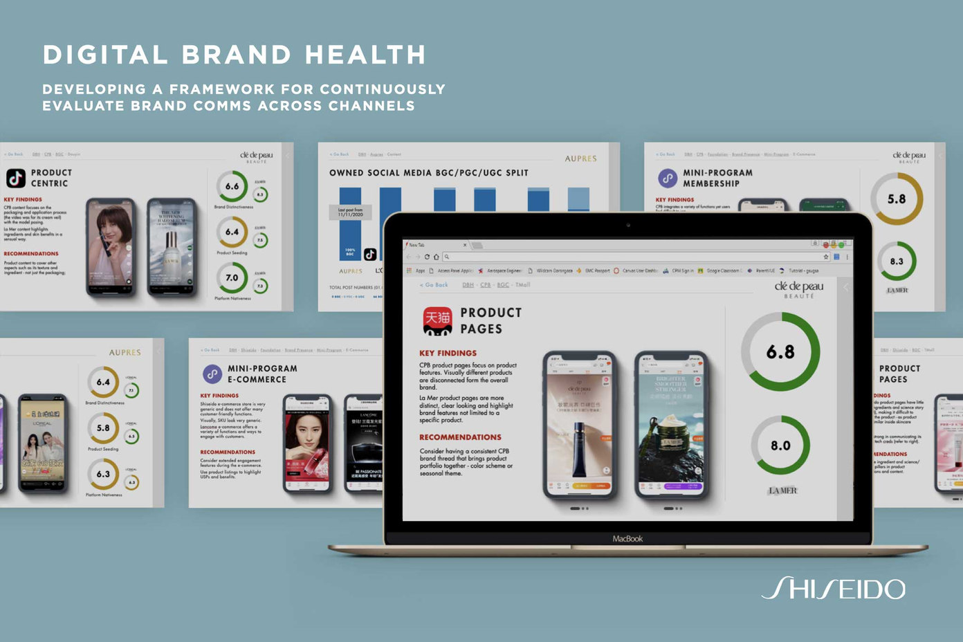 &#x27;Digital Brand Health&#x27; framework and channel evaluation tool.