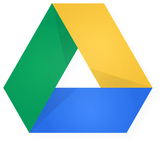 google drive logo in full color designed by strohl